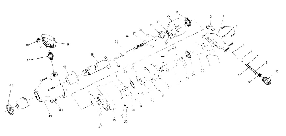 Diagram Diagram and Parts List for IR294  Ingersoll Rand Wrench